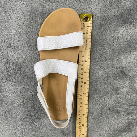 Reef Vista Sandals Water Youth Girls Size 4 White EVA Upper Adjustable Straps - Picture 8 of 8